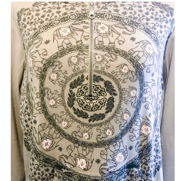 STYLE & CO ELEPHANT PRINT HOODIE - Picture 3 of 5